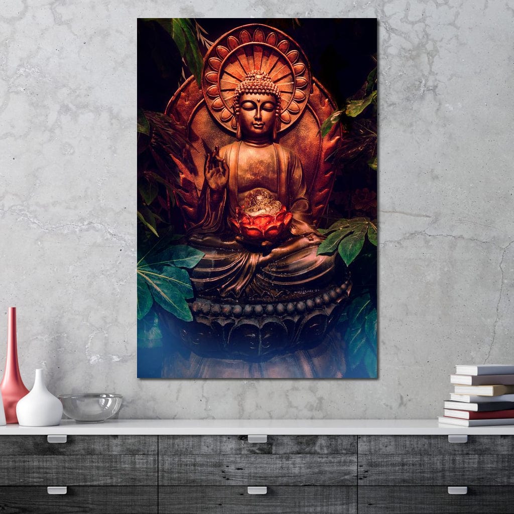 Zen Buddha Meditation Canvas Wall Art