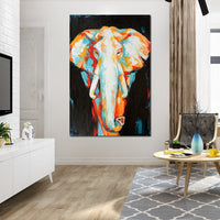 Elephant v2 Canvas Wall Art