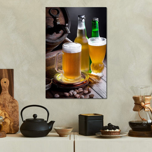 Light Beers Canvas Wall Art