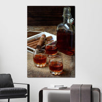 Cigars & Cognac Canvas Wall Art