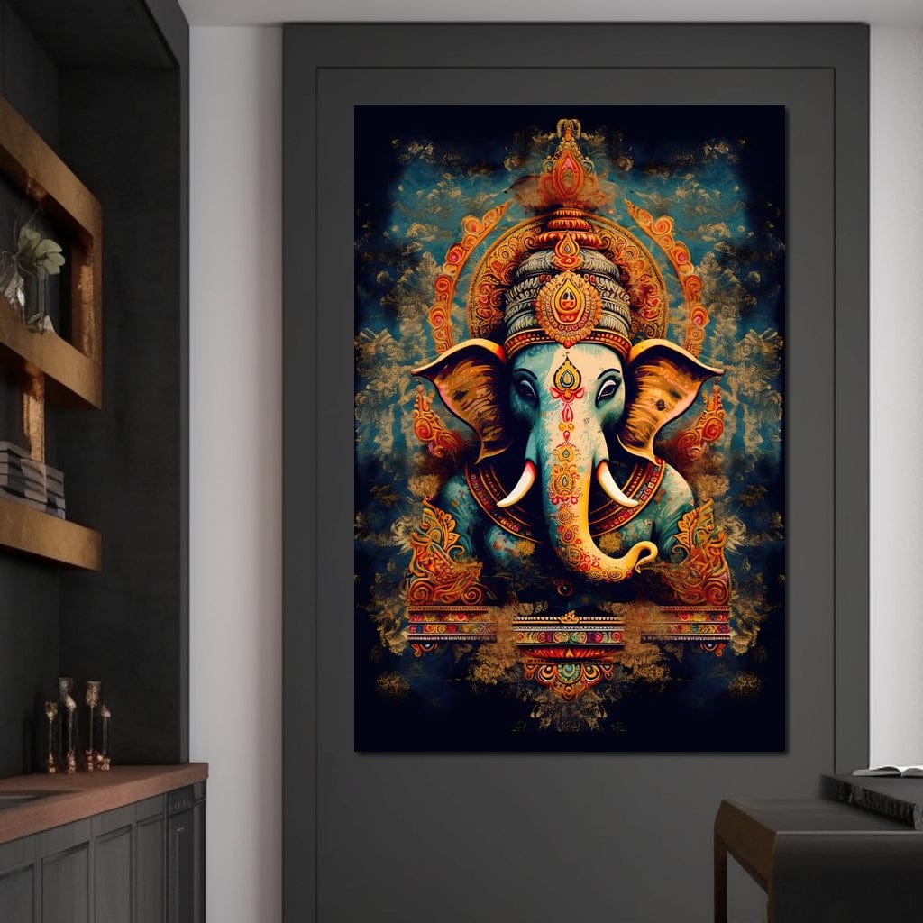Tranquil Ganesha Canvas Wall Art
