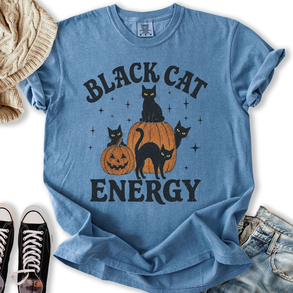 Black Cat Energy Relaxed Tee