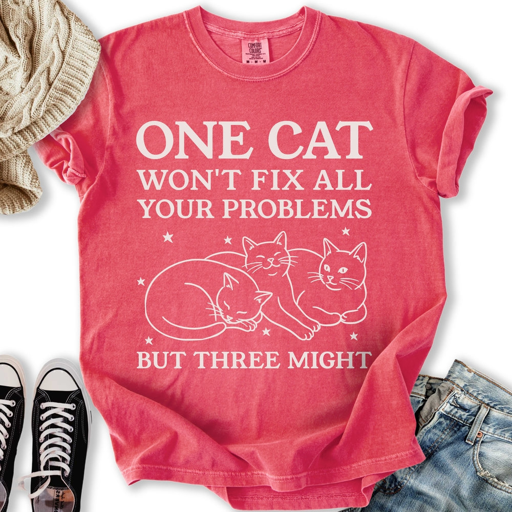 Three Cats Might Relaxed Tee