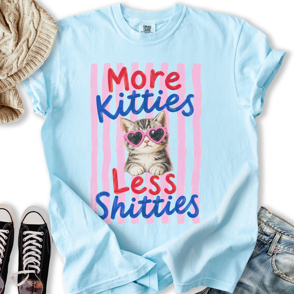 More Kitties Less Shitties Relaxed Tee