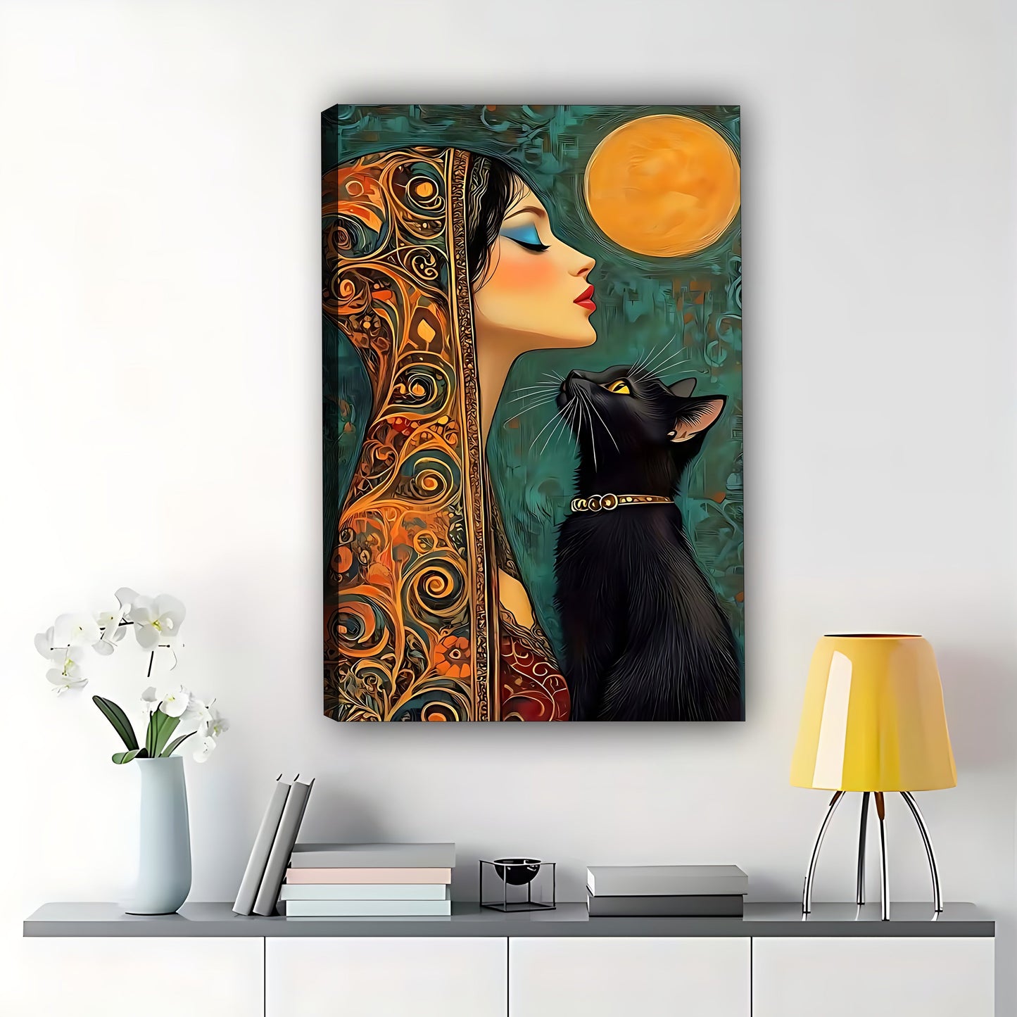 W480 Natural Wood Grain Canvas Decorative Painting – Abstract Art | Ideal for Living Rooms and Offices
