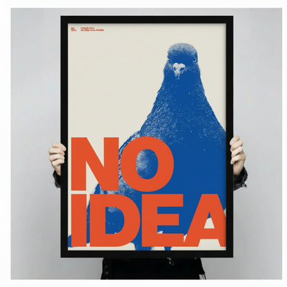 NO IDEA Retro Pigeon Canvas Wall Art – Pop Art