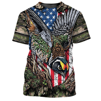 Quail Perched On The Rock All Over Print Shirt