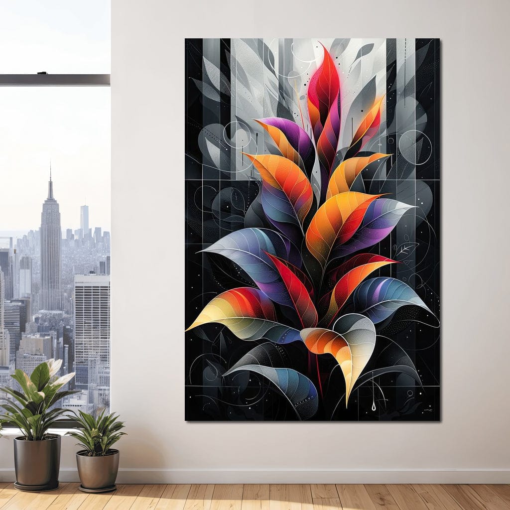Spectrum Foliage Fusion Canvas Wall Art