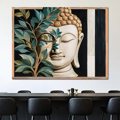 Tranquil Buddha Sanctuary Canvas Wall Art