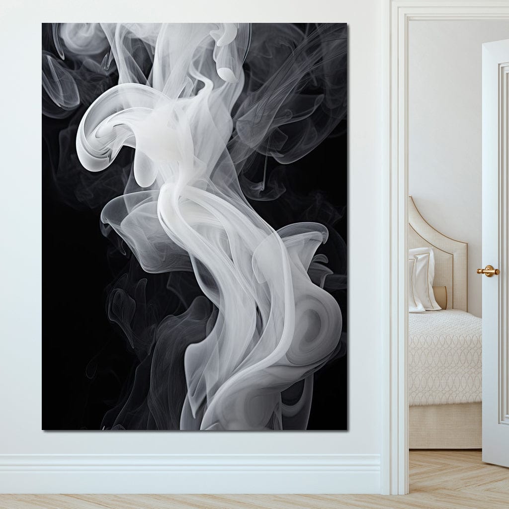 Airy Smoke Resin Canvas Wall Art