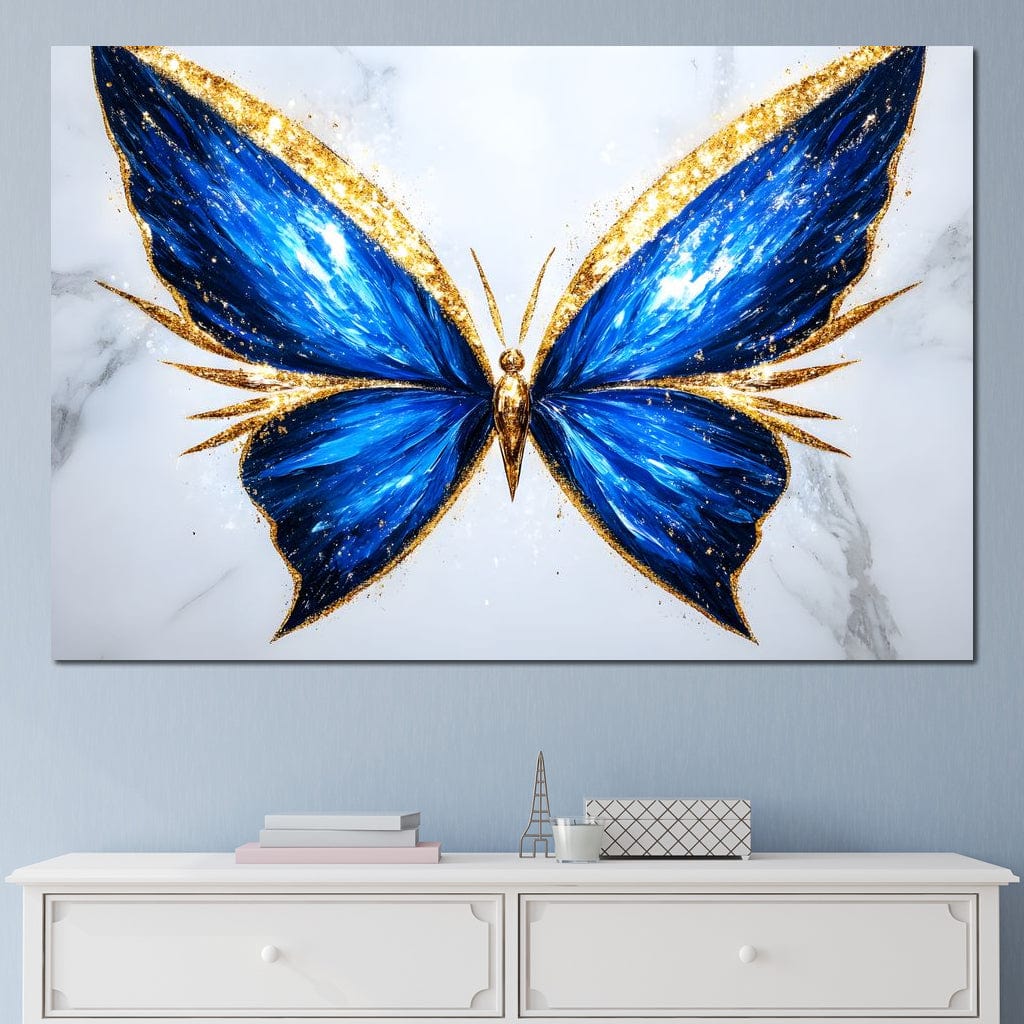 Radiant Butterfly Flight Fantasy Canvas Wall Art