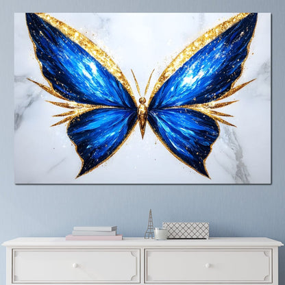 Radiant Butterfly Flight Fantasy Canvas Wall Art