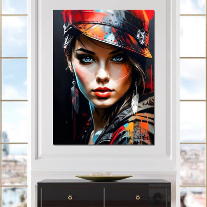 Female Portrait 254 Canvas Wall Art