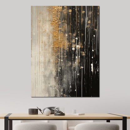 Distant Amber Echoes Canvas Wall Art