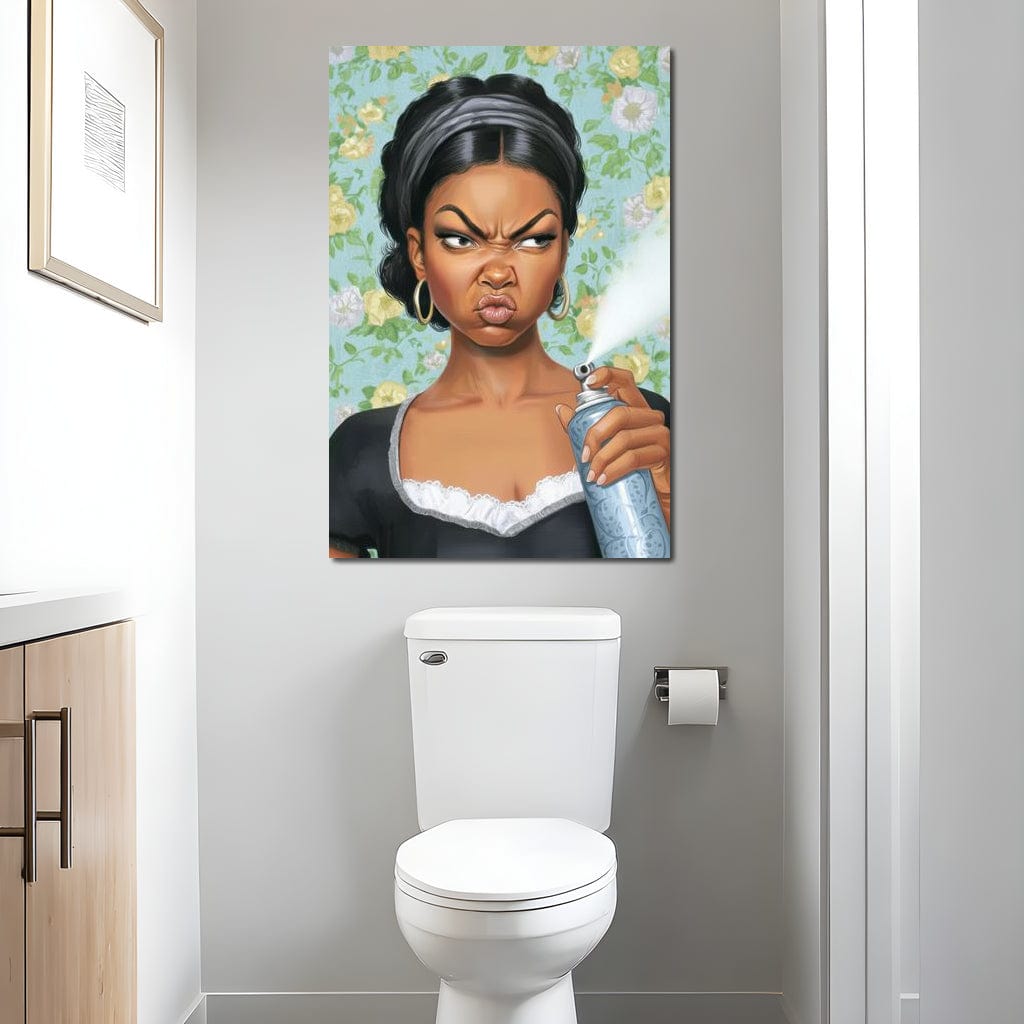 Bathroom Spray Canvas Wall Art