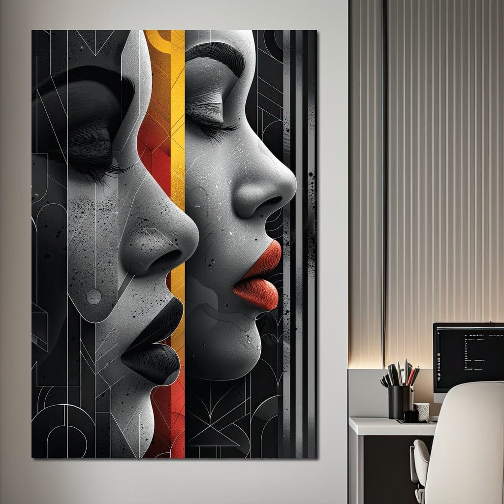 Silhouette Secrets Unveiled Canvas Wall Art