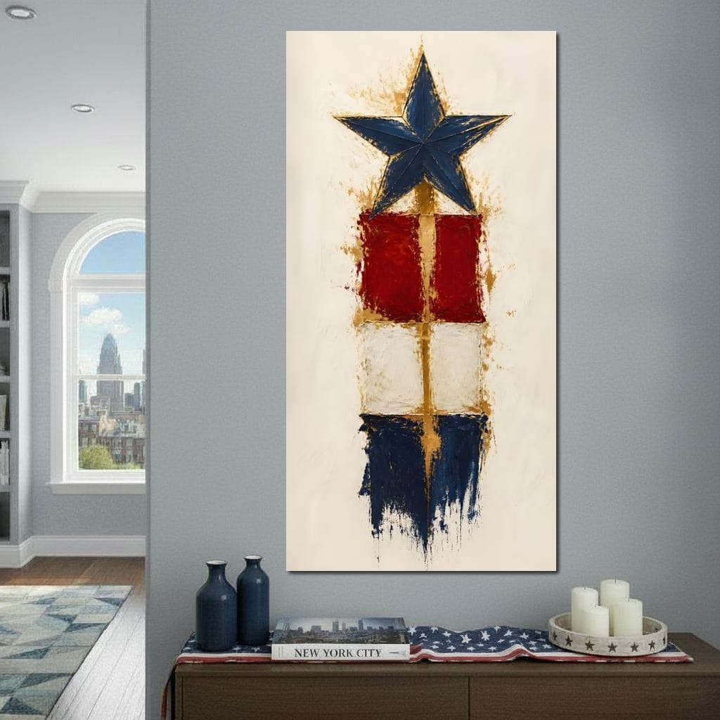 Guiding Star Of The Republic Canvas Wall Art