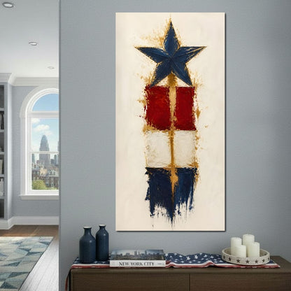Guiding Star Of The Republic Canvas Wall Art