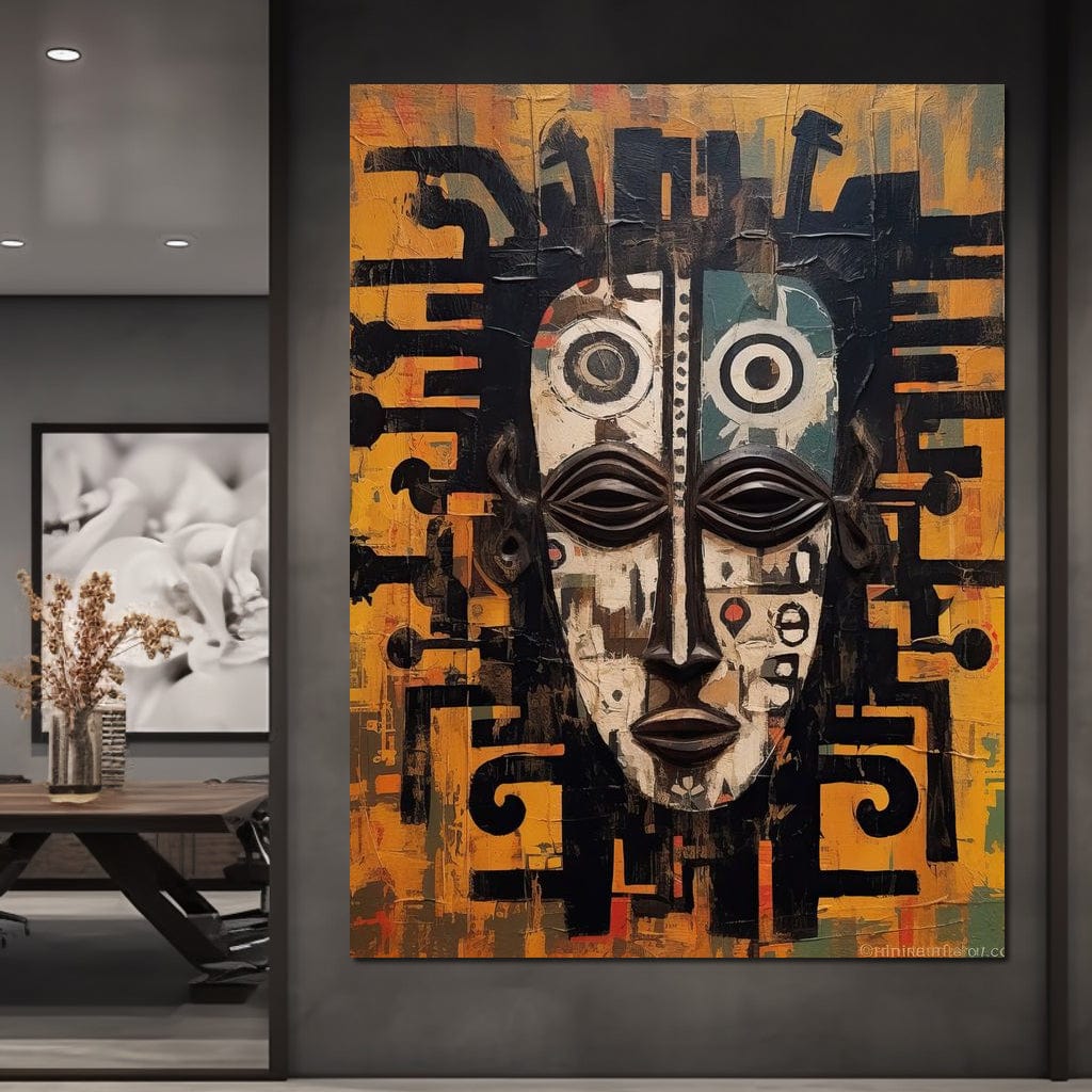 Tribal Mask 19 Canvas Wall Art
