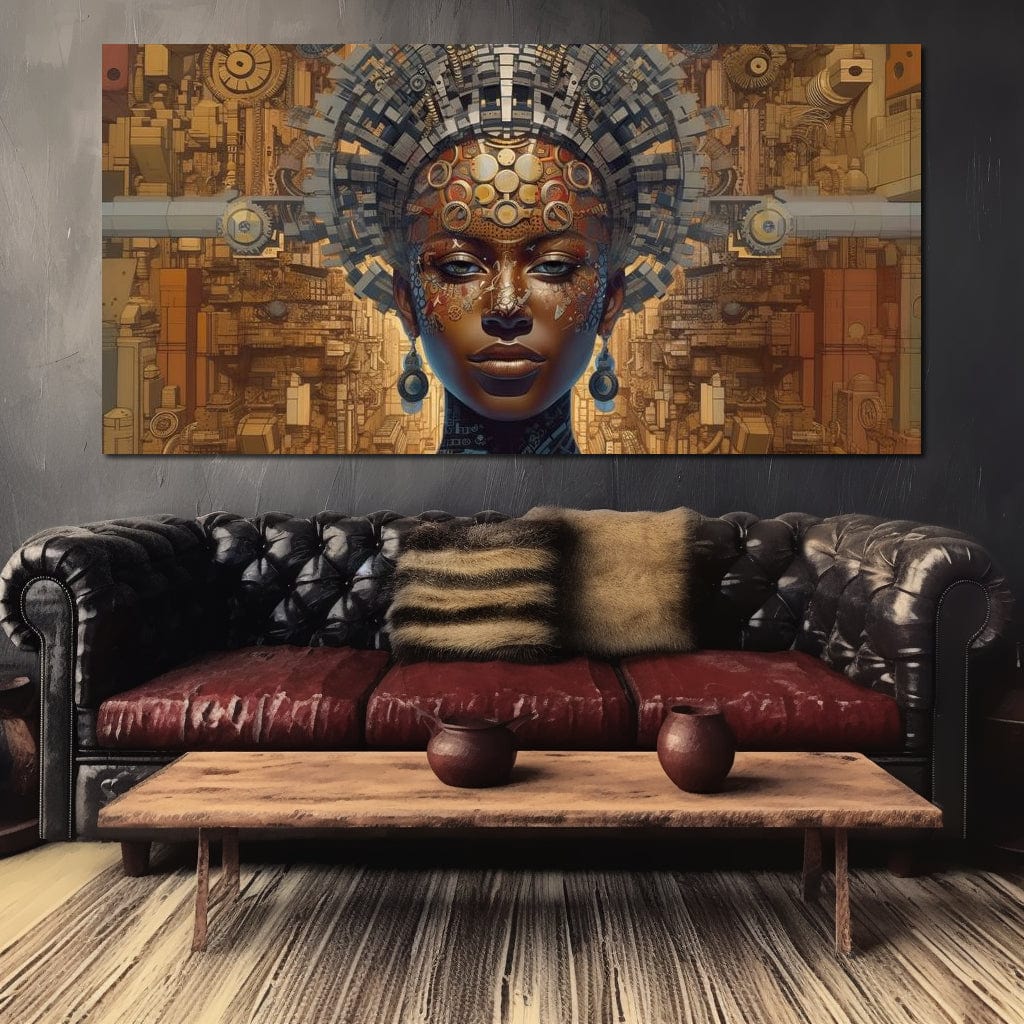 African Portrait Jama Canvas Wall Art