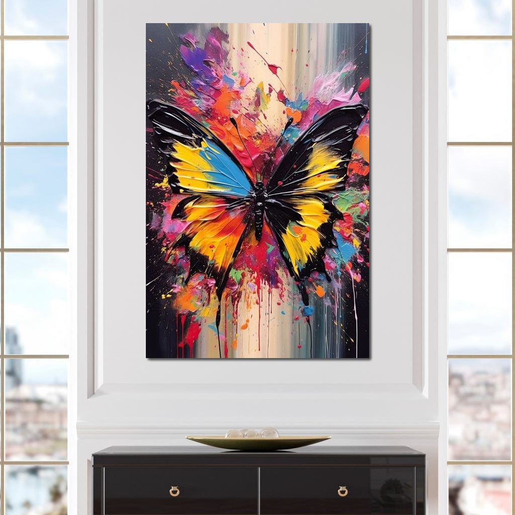 Technicolor Lepidoptera Canvas Wall Art