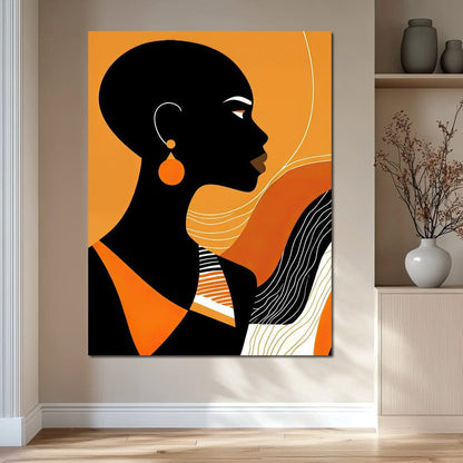 Bold in Amber Canvas Wall Art