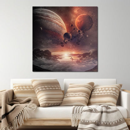 Surreal Space Canvas Wall Art