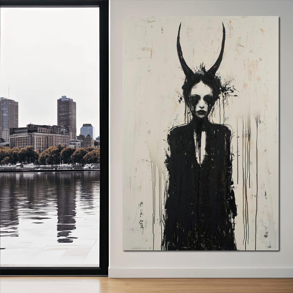 Veiled Presence of Shadows Canvas Wall Art