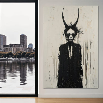 Veiled Presence of Shadows Canvas Wall Art