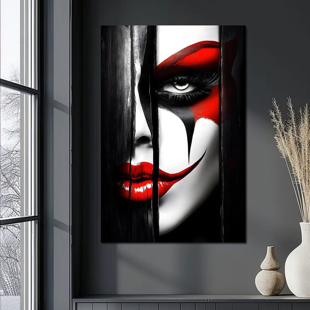 Monochrome Joker Reverie Canvas Wall Art