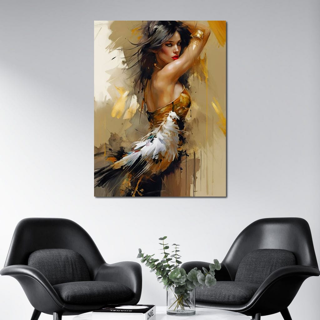 Female Portrait 068 Canvas Wall Art