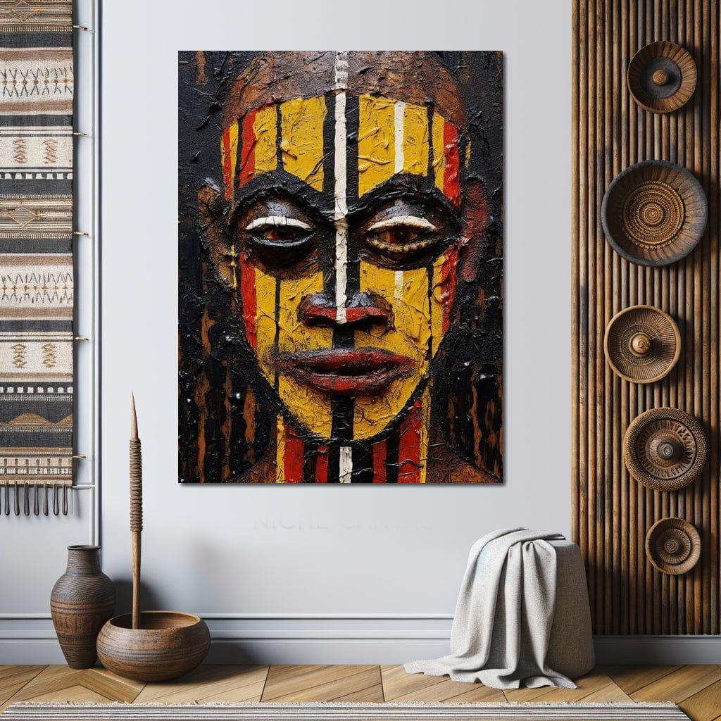 Tribal Mask 09 Canvas Wall Art