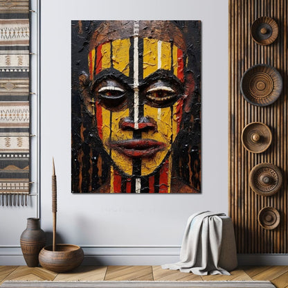 Tribal Mask 09 Canvas Wall Art