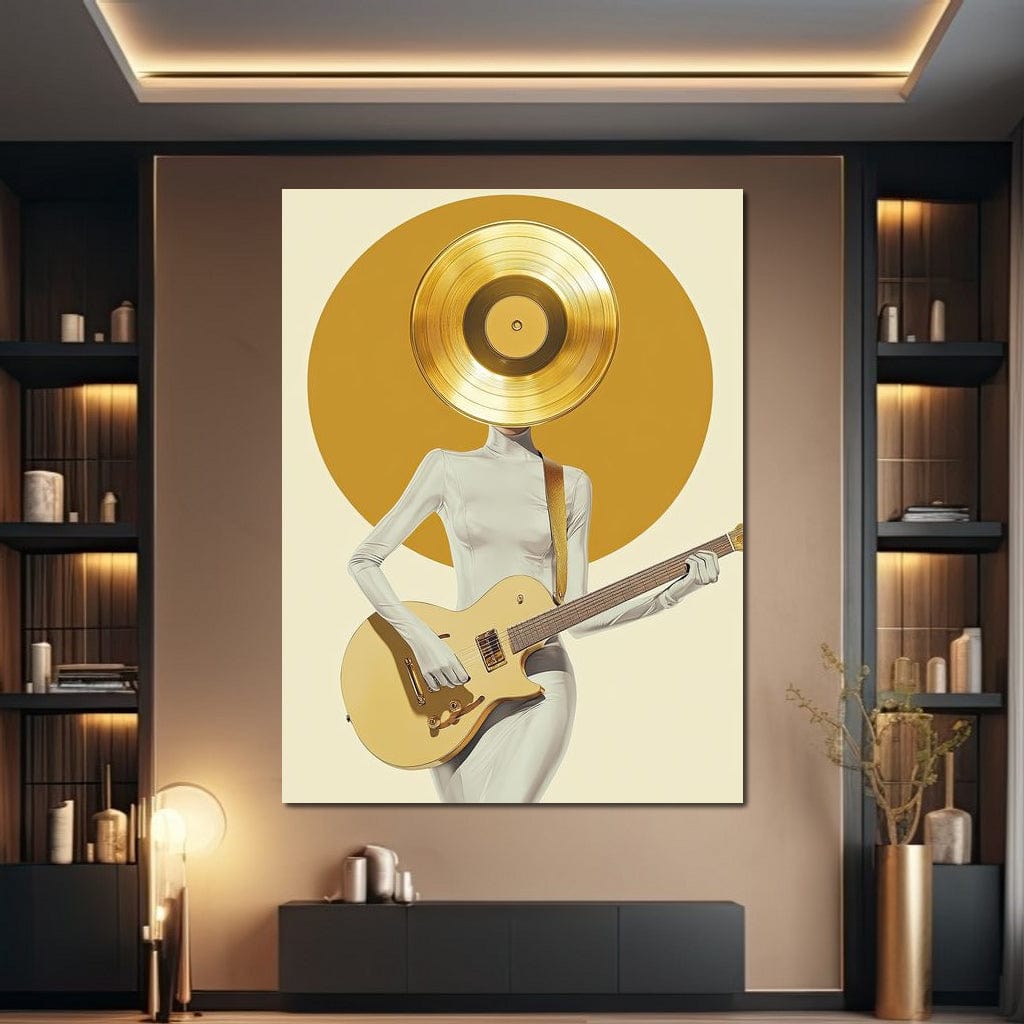 Golden Harmony Rhythm Euphoria Canvas Wall Art