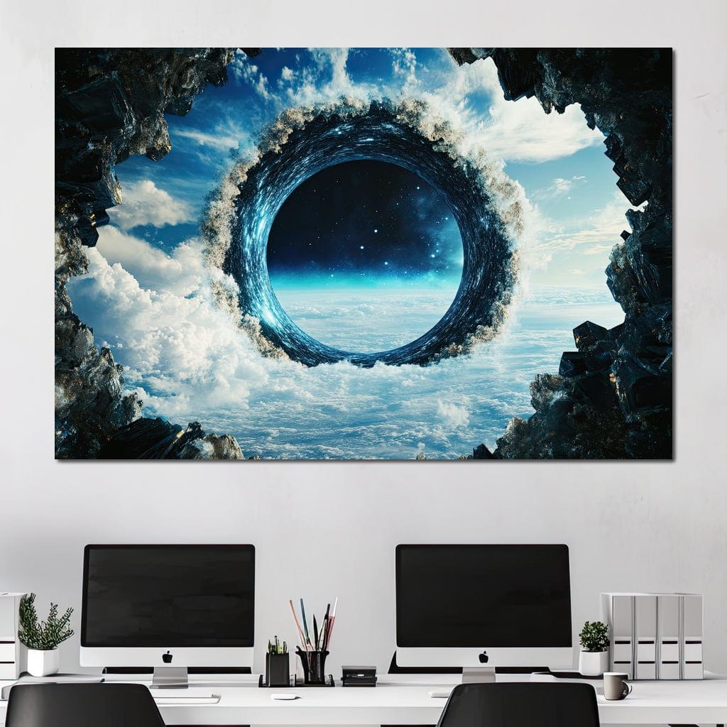 Portal to Celestial Realms Canvas Wall Art