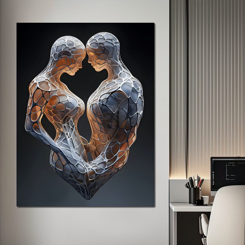 Mesh Connection Canvas Wall Art