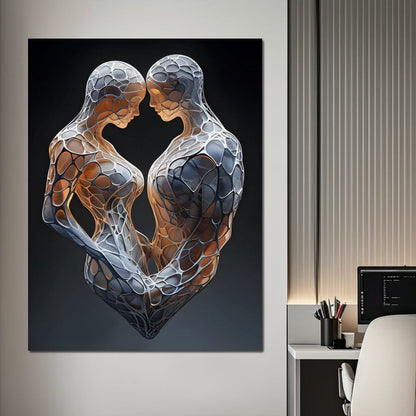 Mesh Connection Canvas Wall Art