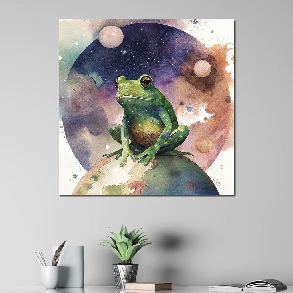 Frog - Astro Cruise Canvas Wall Art
