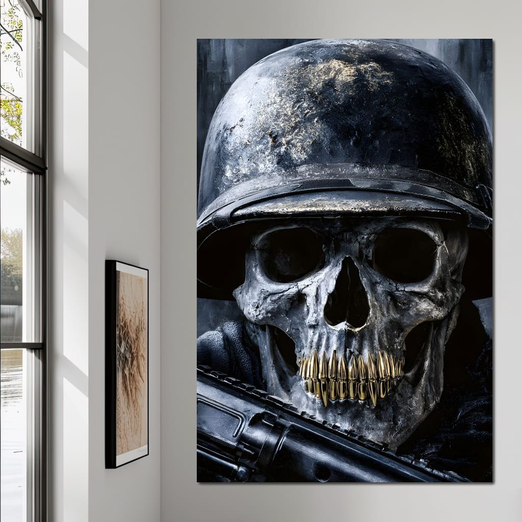 Final Soldier Resting Place Canvas Wall Art