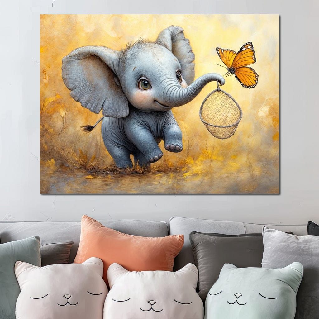 Innocence on a Golden Breeze Canvas Wall Art
