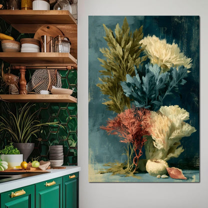 Tides of Forgotten Flora Canvas Wall Art