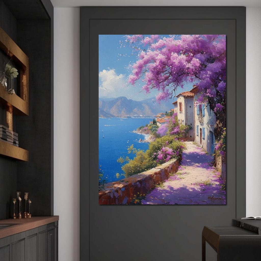 Coastal Bloom Promenade Canvas Wall Art