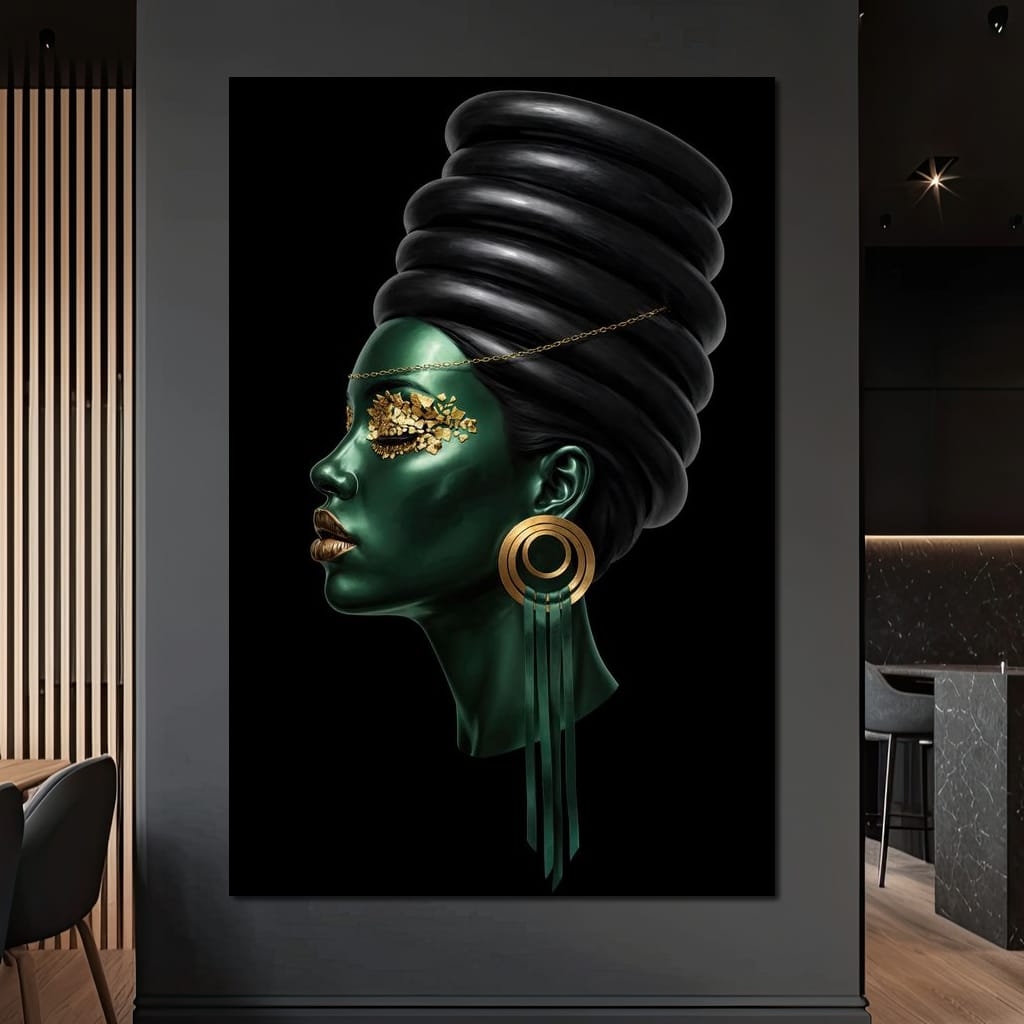 Emerald Empress Canvas Wall Art