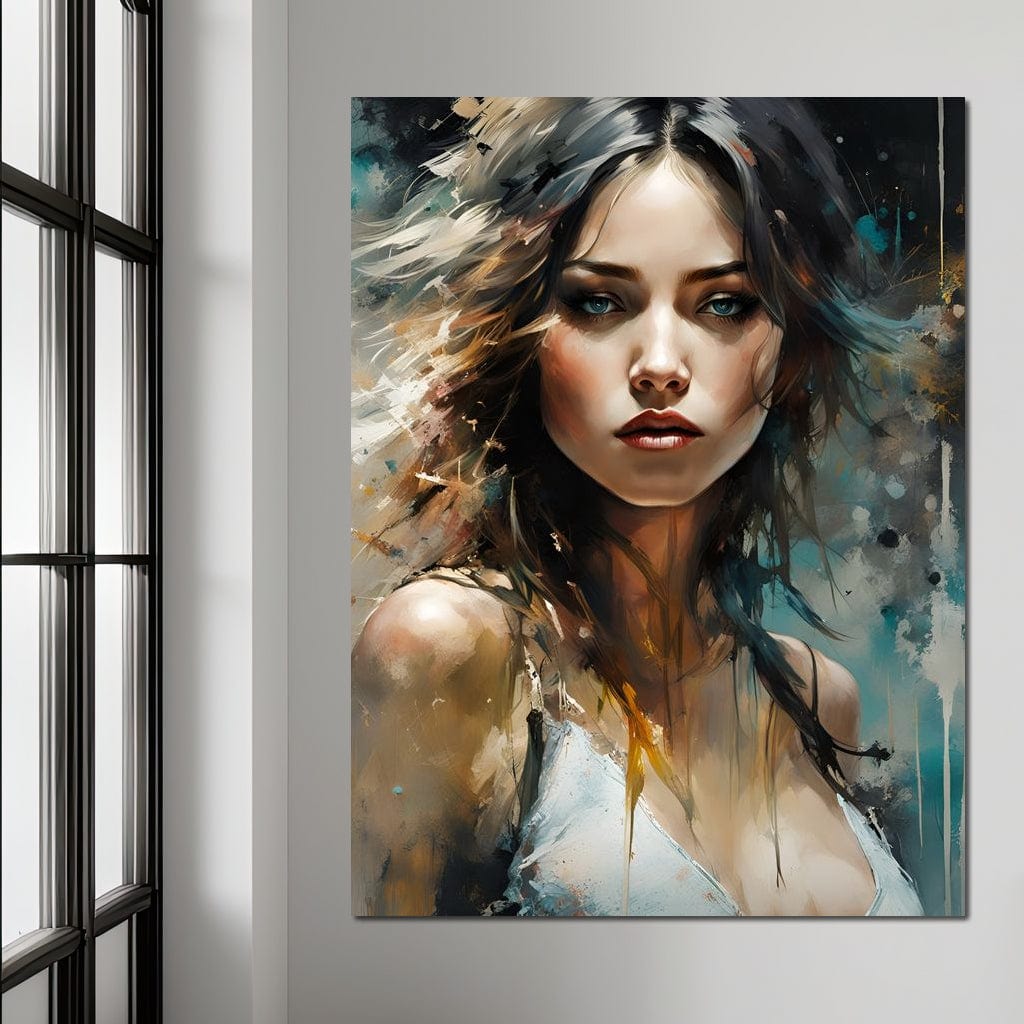 Female Portrait 0026 Canvas Wall Art