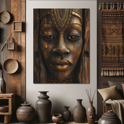 Ancient Golden Wisdom Canvas Wall Art