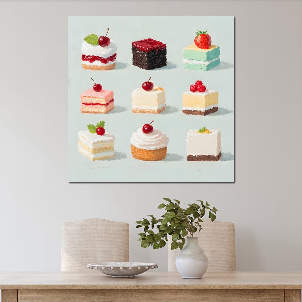 Sweet Slice Delight Tableau Canvas Wall Art