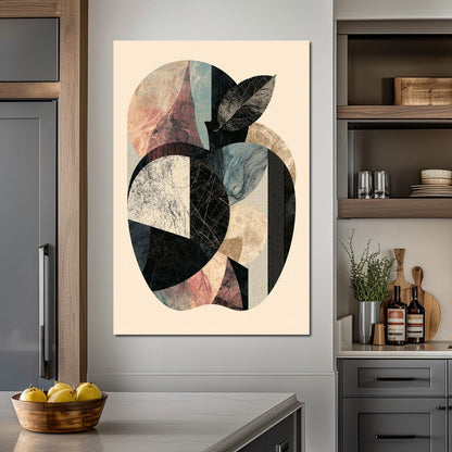 Geometric Harvest Of Forgotten Apple Canvas Wall Art