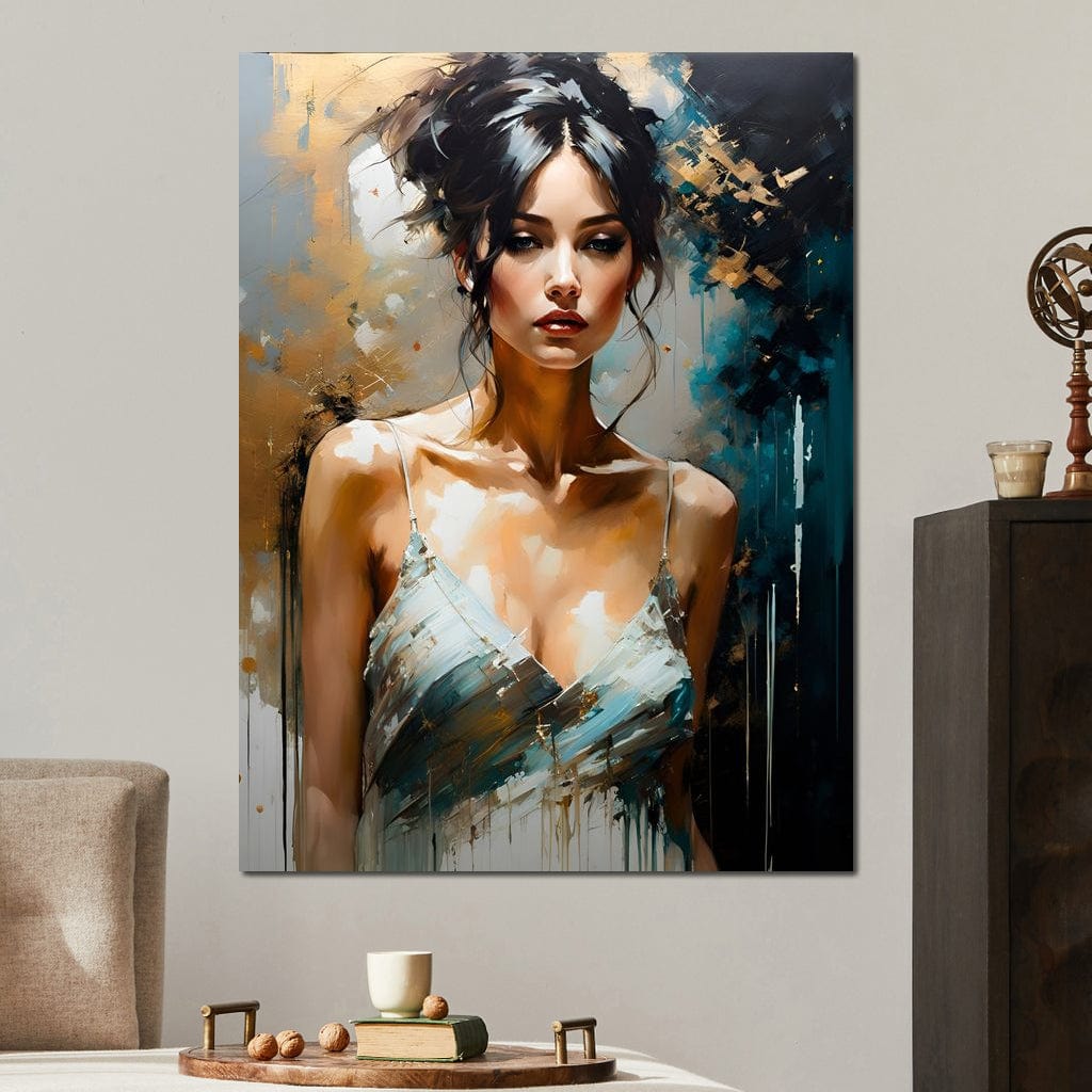 Female Portrait 0012 Canvas Wall Art