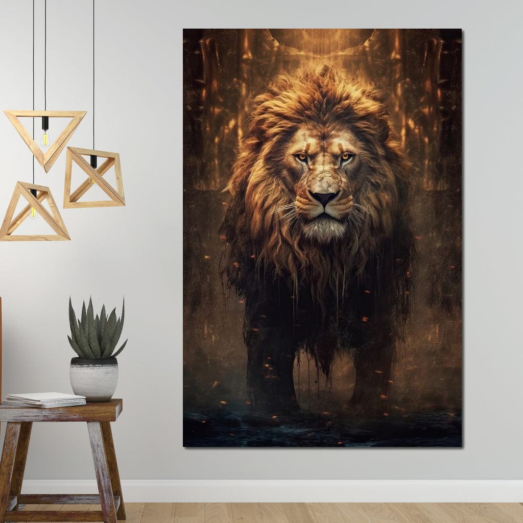 Lion of the Lord's Throne Canvas Wall Art