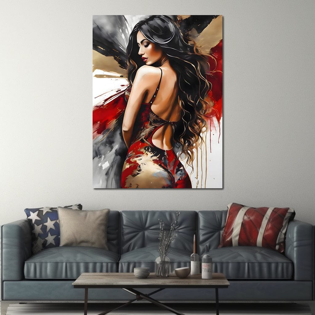 Female Portrait 163 Canvas Wall Art